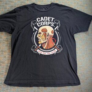 ATTACK ON TITAN Ripple Junction T-Shirt Mens 2XL XXL Anime